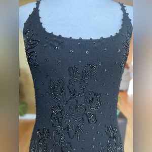 Vintage DKNY sequins top with matching long sleeve sweater